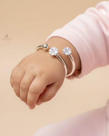 Little Bloom Silver Baby Kada