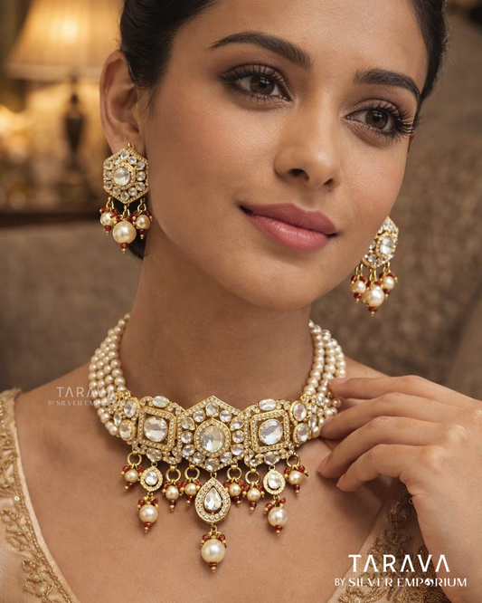 Imperial Hexa Kundan Choker Set