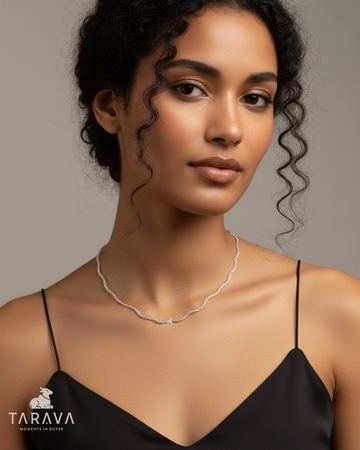 Twisted Elegance Silver Chain