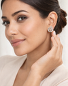 Spiral Grace Silver Stud Earrings