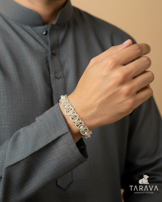 Classic Interlock Men’s Silver Bracelet