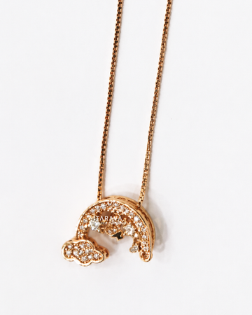 Celestial Moon Charm Necklace