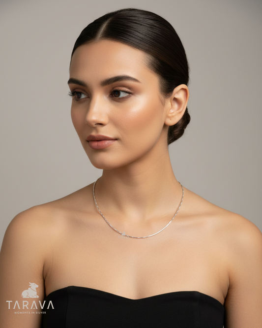 Classic Diamond-Cut Silver Chain