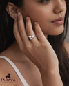Twin Pearl Sterling Silver Ring