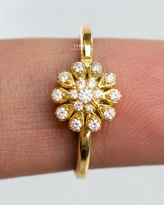 Mini Floral Cluster Ring