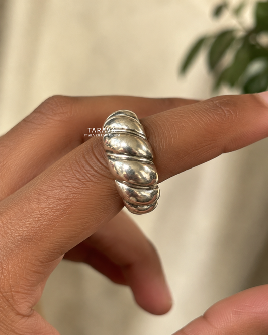 Textured Dome Statement Ring