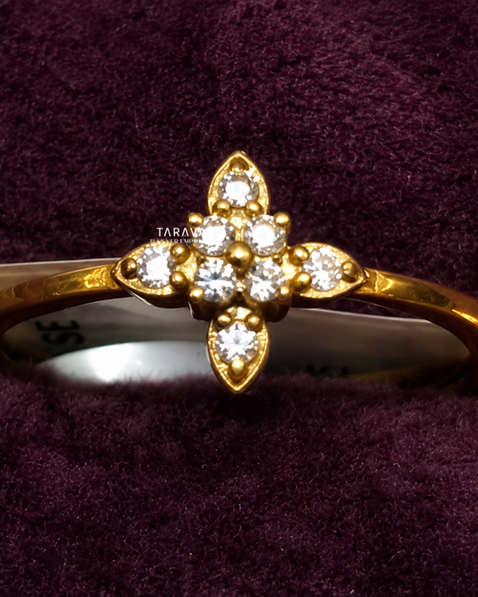 Petite Floral Spark Ring