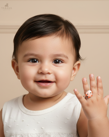 Cartoon Face Silver Ring