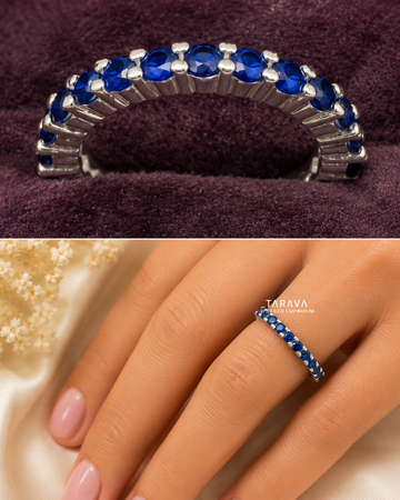 Sapphire Eternity Band