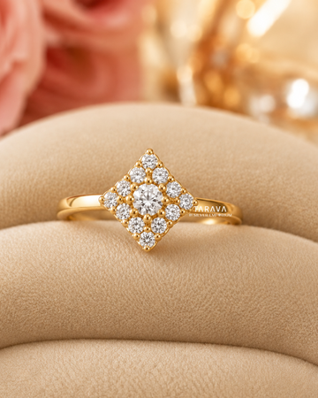 Petite Diamond Cluster Ring