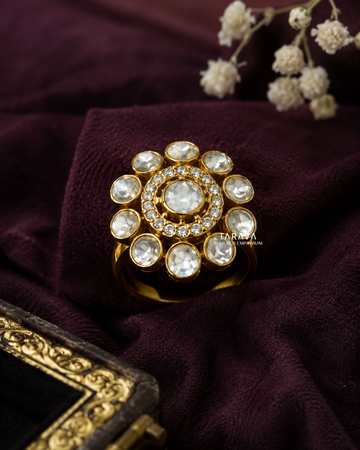Classic Floral Halo Ring
