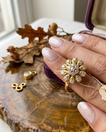 Sunburst Floral Ring