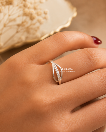 Twisted Elegance Silver Ring