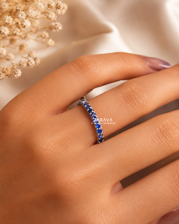 Sapphire Glow Band Ring
