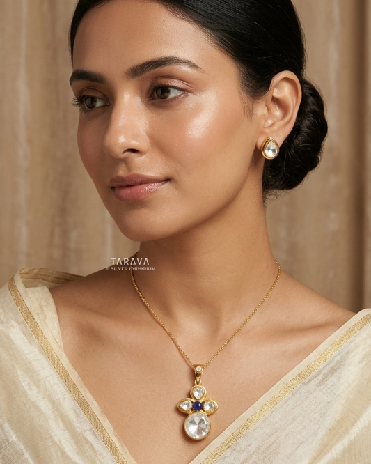 Moonstone Blossom Polki Set