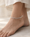 Braided Silver Anklet