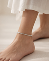 Braided Silver Anklet