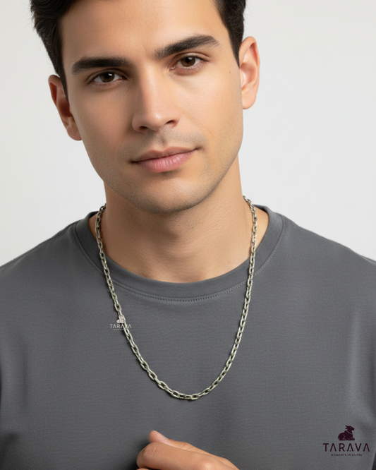 Men’s Classic Solid Silver Chain
