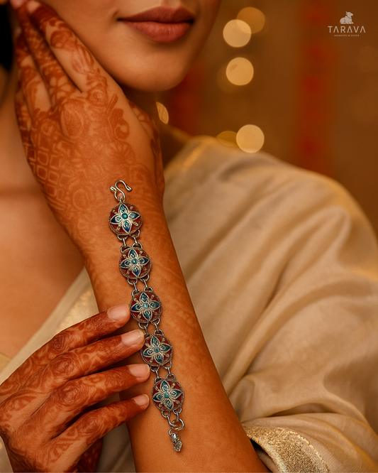 Heritage Charm Sterling Silver Bracelet