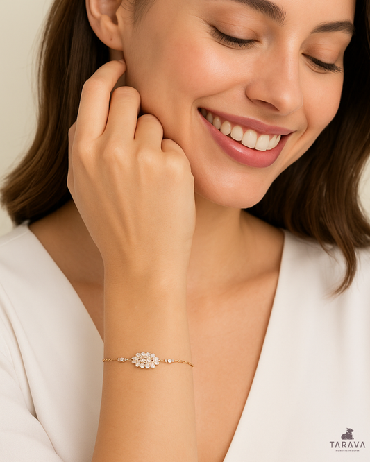 Diamond Floral Radiance Bracelet