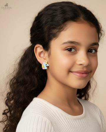 Mystic Unicorn Silver Studs