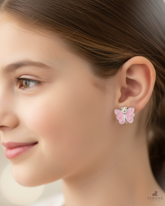 Tiny Wings Silver Studs