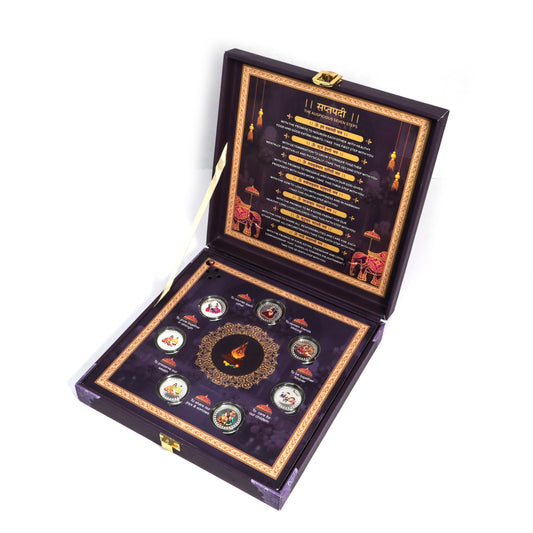 Saptapadi – 7 Coin Silver Gift Box