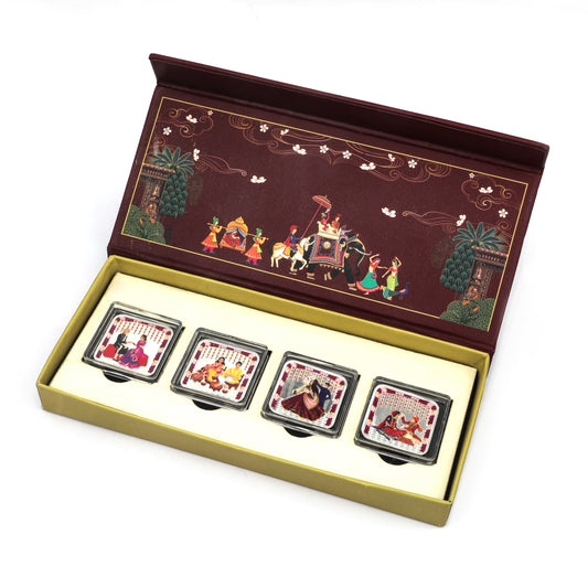 Regal Union – Silver Coin Wedding Gift Box (Set of 4)