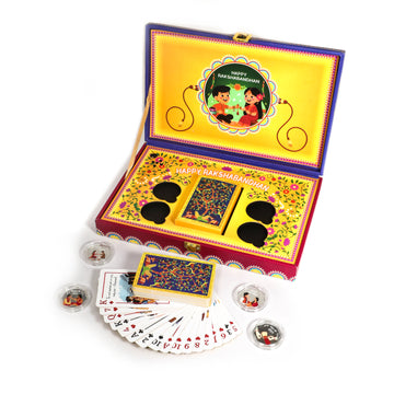 Rakshabandhan Silver Coin & Playing Card Gift Box (with Audio)