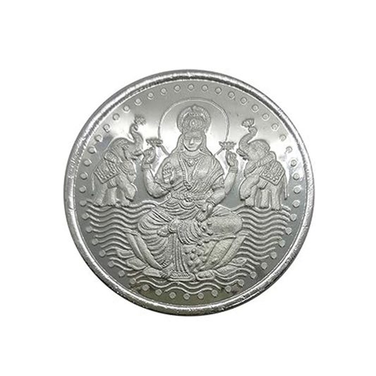 SILVER GODDESS LAXMI COIN 25 GM 999 PURITY