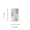 Silver Emporium BIS approved Silver Radha Krishna 100 Grams 999 Purity Silver Bar