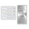 Silver Emporium BIS approved Silver Rose 100 Grams 999 Purity Silver Bar