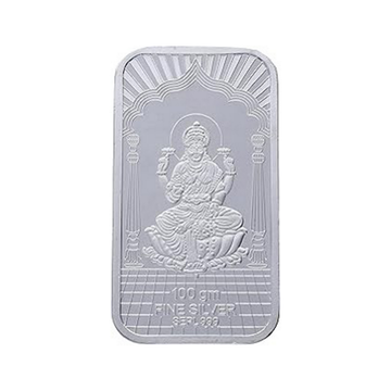 Silver Emporium BIS approved Silver Laxmiji Bar 100 Grams 999 Purity silver Bar