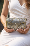 Scallop Motif Heritage Silver Clutch
