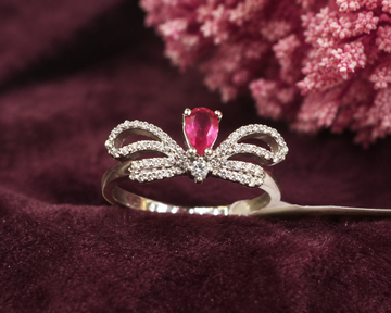 Ruby Bloom Spark Ring