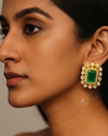 Emerald Polki Earrings