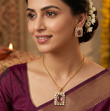 Vintage Blush Polki Heritage Set