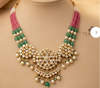 Regal Polki Emerald Heirloom Necklace