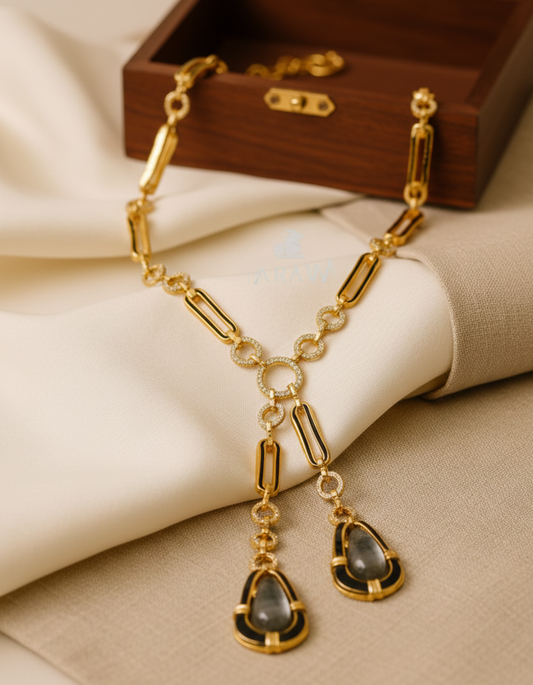 Luxury Gold-Toned Silver Necklace