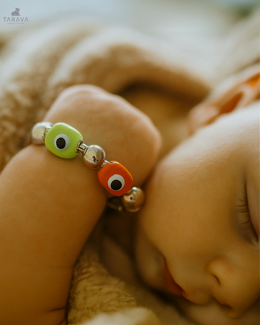 Color Shield Silver Kada