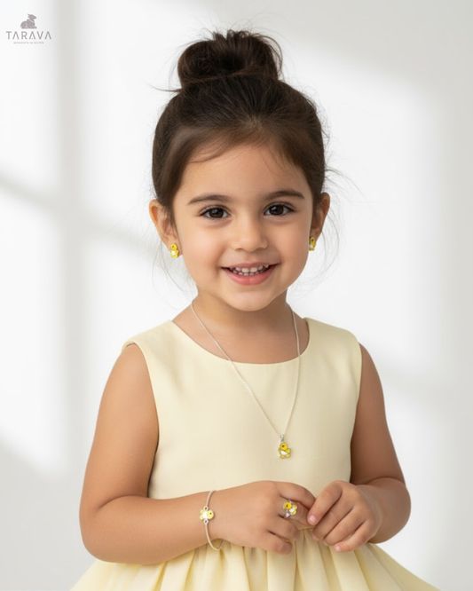 Baby Duck Silver Set