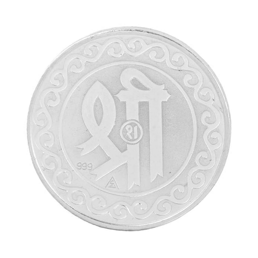 SILVER GODDESS LAXMI COIN 10 GM 999 PURITY