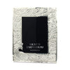 Elegant Silver Peacock Motif Photo Frame