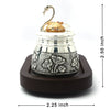 Elegant Silver Bhand Set with Floral Engravings