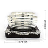 Elegant Silver Bowl Set with Wooden Tray – Premium Serveware