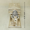 Elegant Silver & Gold-Toned Dry Fruit Box – Antique Floral Camel Cart Design