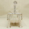 Silver Decorative Jhula with – Floral & Bird Design