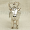Ornate Silver Rishabh Figurine – Traditional Symbol of Power and Prosperity