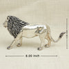 Majestic Silver Lion Figurine – Bold and Regal Decorative Accent