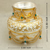 Ornate Silver Ghada with Gold Plating – Embellished with Chains & Engraved Motifs